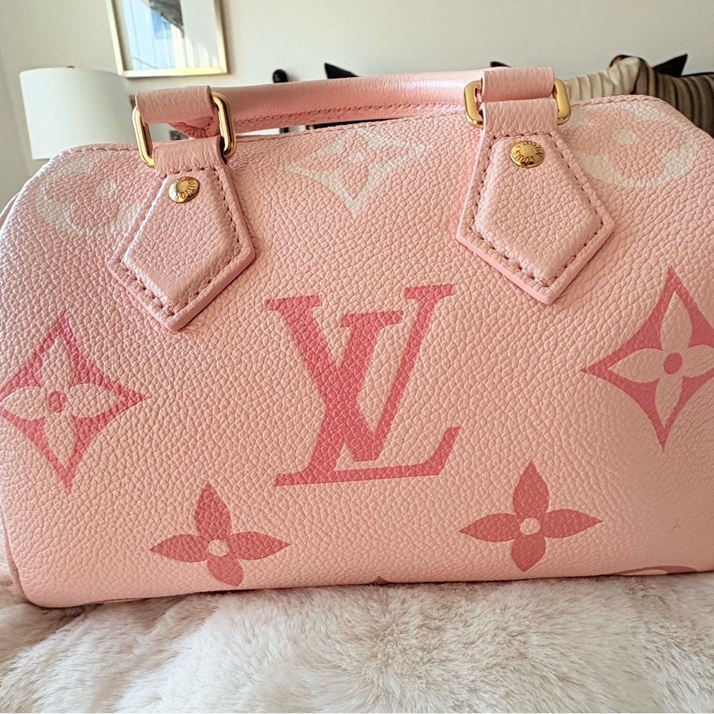 Authentic (Retired) Louis Vuitton Pink Speedy 20 Monogram Bag - Picture 4 of 13